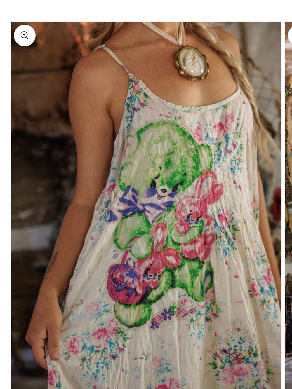 Magnolia Pearl Appliqué Vianney Slip Dress Dress - Picture 2 of 6